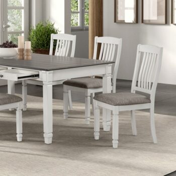 Pendola Dining Table FM3427WH-T Rustic White Farmhouse Elegance by Furniture of America