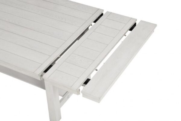 Ferrone Dining Table – Rustic White Oak Extendable Farmhouse Table