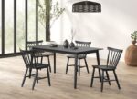 Beale Dining Chair FM3100BK-SC-2PK Mid-Century Design in Bold Black by Furniture of America 8