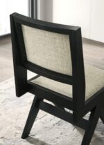 Tottenham Side Chair FM3222BK-SC-2PK Contemporary Black with Light Gray by Furniture of America 11
