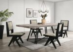 Tottenham 7 Pc Dining Table Set FM3222BK-T-7PC – Contemporary Black by Furniture of America 8