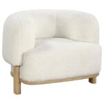 Lawler Barrel Back Accent Chair Ivory by Coaster Furniture 12