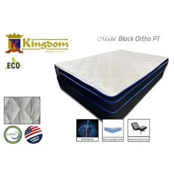 Black Ortho Plush PT Mattress Firm By Kingdom Mattress