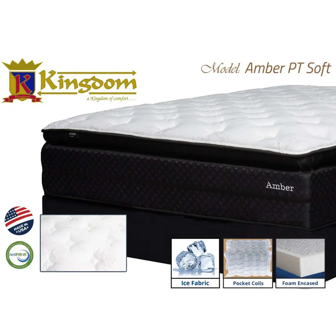 Best Medium Pt Amber Mattress By Kingdom Mattress | Mobilia Cleopatra 3 Best Medium PT Amber Mattress By Kingdom Mattress - Image 1