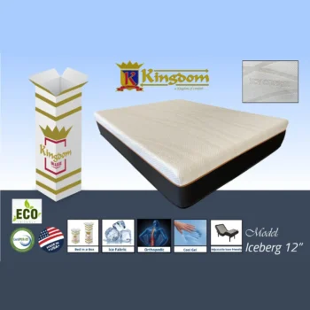 Ice Berg 12” hybrid Mattress Medium By Kingdom Mattress