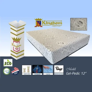 Medium Gel Pedic PT 12” Mattress By Kingdom Mattress