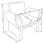 Liana Rust Orange Accent Chair by Coaster Furniture - Image 5