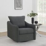 Madia Swivel Glider Chair Charcoal