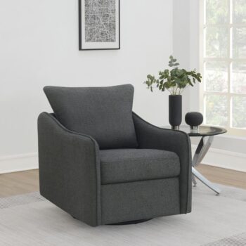Madia Swivel Glider Chair Charcoal