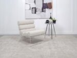 Serreta Bouclé Accent Chair Ivory