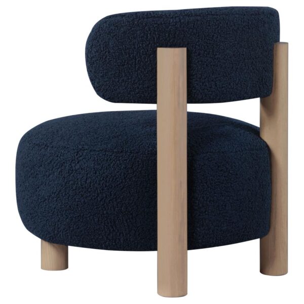 Zonie Bouclé Accent Chair Blue by Coaster Furniture - Image 2