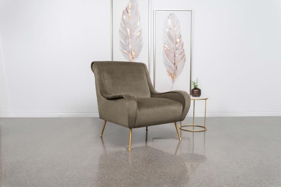 Ricci Truffle Accent Chair By Coaster Furniture | Mobilia Cleopatra 3 Ricci Truffle Accent Chair