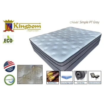 Simple PT Gray Firm Mattress By Kingdom Mattress