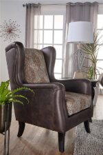 Elmbrook Wingback Chair Brown by Coaster Furniture
