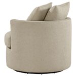 Debbie Upholstered Swivel Accent Chair Camel by Coaster Furniture - Image 2