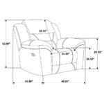 Gilson Glider Recliner Chair Gray by Coaster Furniture