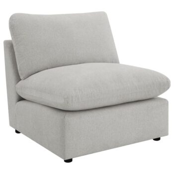 Collins Modular Armless Chair Gray by Coaster Furniture