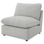 Collins Modular Armless Chair Gray by Coaster Furniture 16