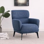 Andrea Blue Fabric Accent Chair by Coaster Furniture 13