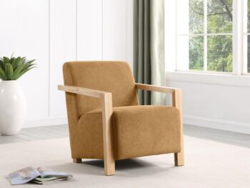 Diego Honey Fabric Accent Arm Chair by Coaster Furniture