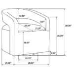 Westhill Boucle Upholstered Swivel Accent Chair Berry by Coaster Furniture