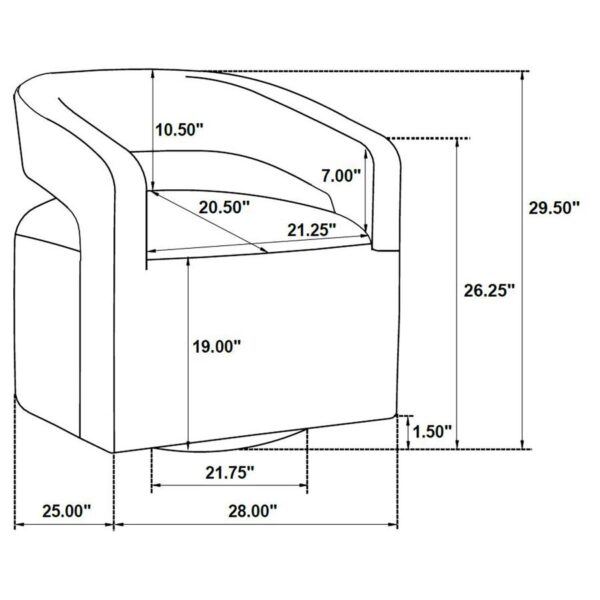 Westhill Boucle Upholstered Swivel Accent Chair Berry by Coaster Furniture