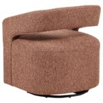 Westhill Boucle Upholstered Swivel Accent Chair Berry by Coaster Furniture