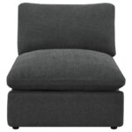 Collins Modular Armless Chair Dark Gray by Coaster Furniture 17