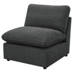 Collins Modular Armless Chair Dark Gray by Coaster Furniture 18