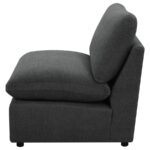 Collins Modular Armless Chair Dark Gray by Coaster Furniture 19