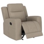 Brentwood Upholstered Recliner Chair Taupe by Coaster Furniture 14