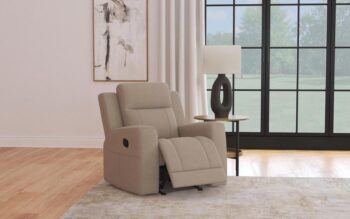 Brentwood Upholstered Recliner Chair Taupe by Coaster Furniture