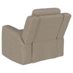 Brentwood Upholstered Recliner Chair Taupe by Coaster Furniture 17