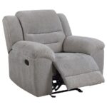Gilson Glider Recliner Chair Gray by Coaster Furniture 18