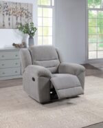 Gilson Glider Recliner Chair Gray by Coaster Furniture 17