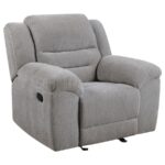 Gilson Glider Recliner Chair Gray by Coaster Furniture 20