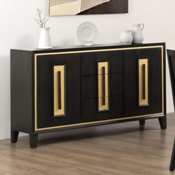 Kenyada Server FM3401ES-SV – Sleek Storage with Contemporary Espresso by Furniture of America