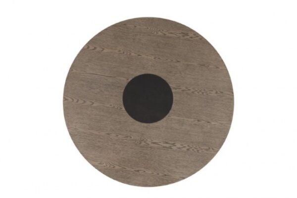 Broager Round Dining Table – Rustic Oak & Dark Walnut Contemporary Design