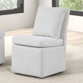 Broager Dining Chair FM3000WH-SC – Contemporary Comfort in Soft by Furniture of America
