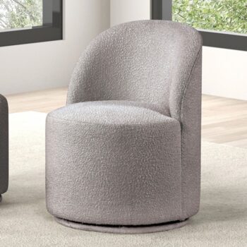 Broager Light Gray Dining Swivel Chair FM3001LG-SC Contemporary by Furniture of America