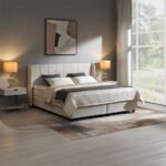 Adonia Queen Bed with Storage in Beige Chenille BD06012Q by ACME 8