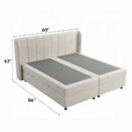 Adonia Queen Bed with Storage in Beige Chenille BD06012Q by ACME 11