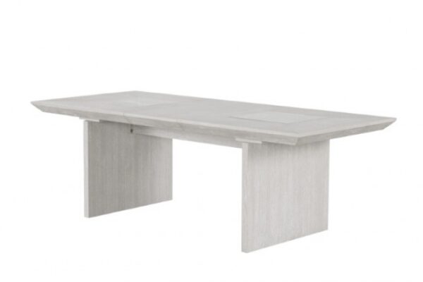 Argenthart Light Gray Extendable Dining Table – Timeless Craftsmanship with Sunburst Elegance