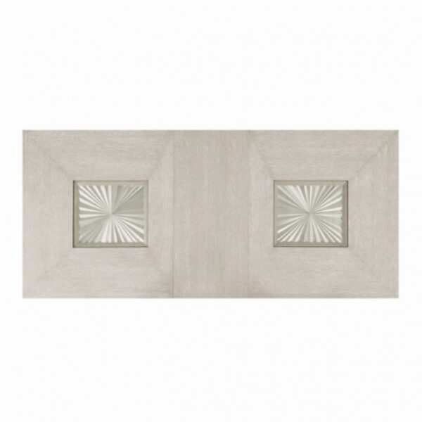 Argenthart Light Gray Extendable Dining Table – Timeless Craftsmanship with Sunburst Elegance