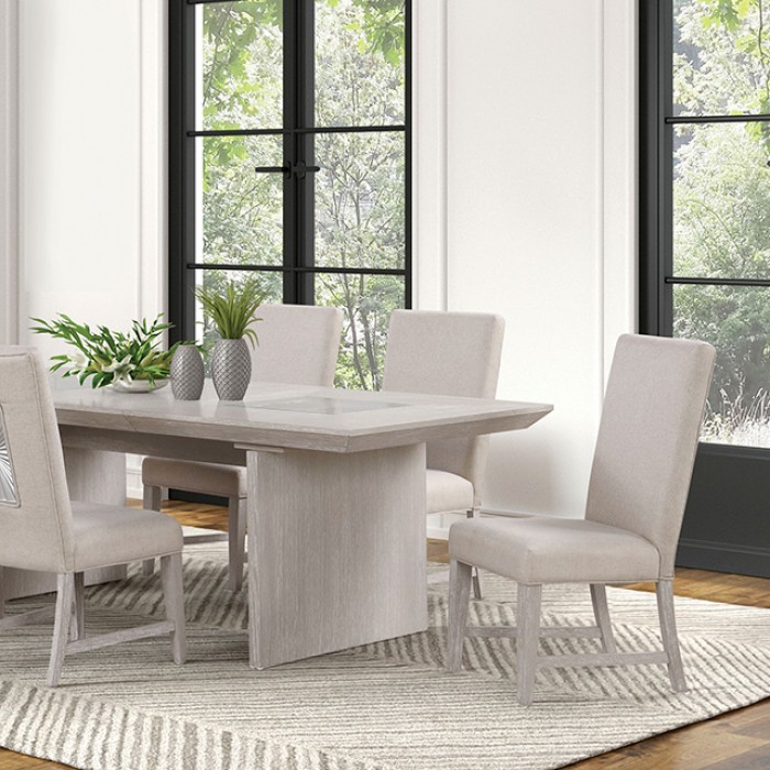 Argenthart Light Gray Extendable Dining Table Fm3368Gy-T Timeless Craftsmanship By Furniture Of America Dining Room Furniture Mobilia Cleopatra 3 Argenthart Light Gray Extendable Dining Table FM3368GY-T Timeless Craftsmanship by Furniture of America 3