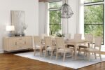 Sandnes Light Oak Extendable Dining Table FM3369AK-T Transitional by Furniture of America 8