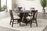 Holsworthy Round Espresso Dining Table FM3600ES-RT Contemporary Charm by Furniture of America 9