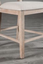 Orbetello Distressed Natural Counter Chair FM3601NT-PC-2PK Transitional by Furniture of America 10