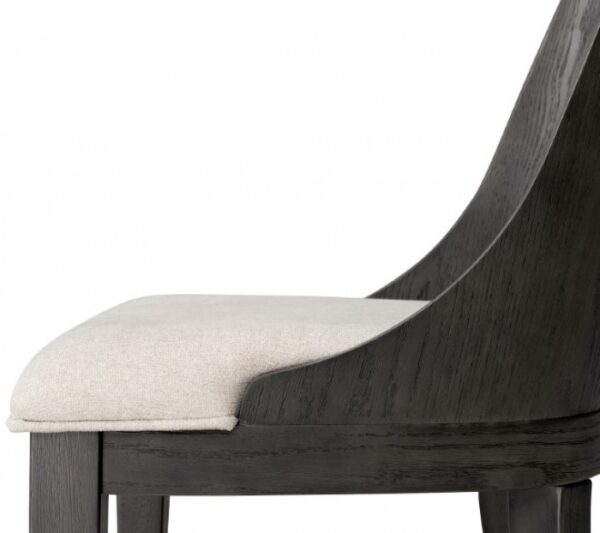 Sterling West Side Chair (Set of 2) – Ash Gray Modern Dining Chairs with Curved Back