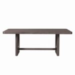 Sterling West Rectangular Dining Table – Modern Ash Gray Wood Dining Table